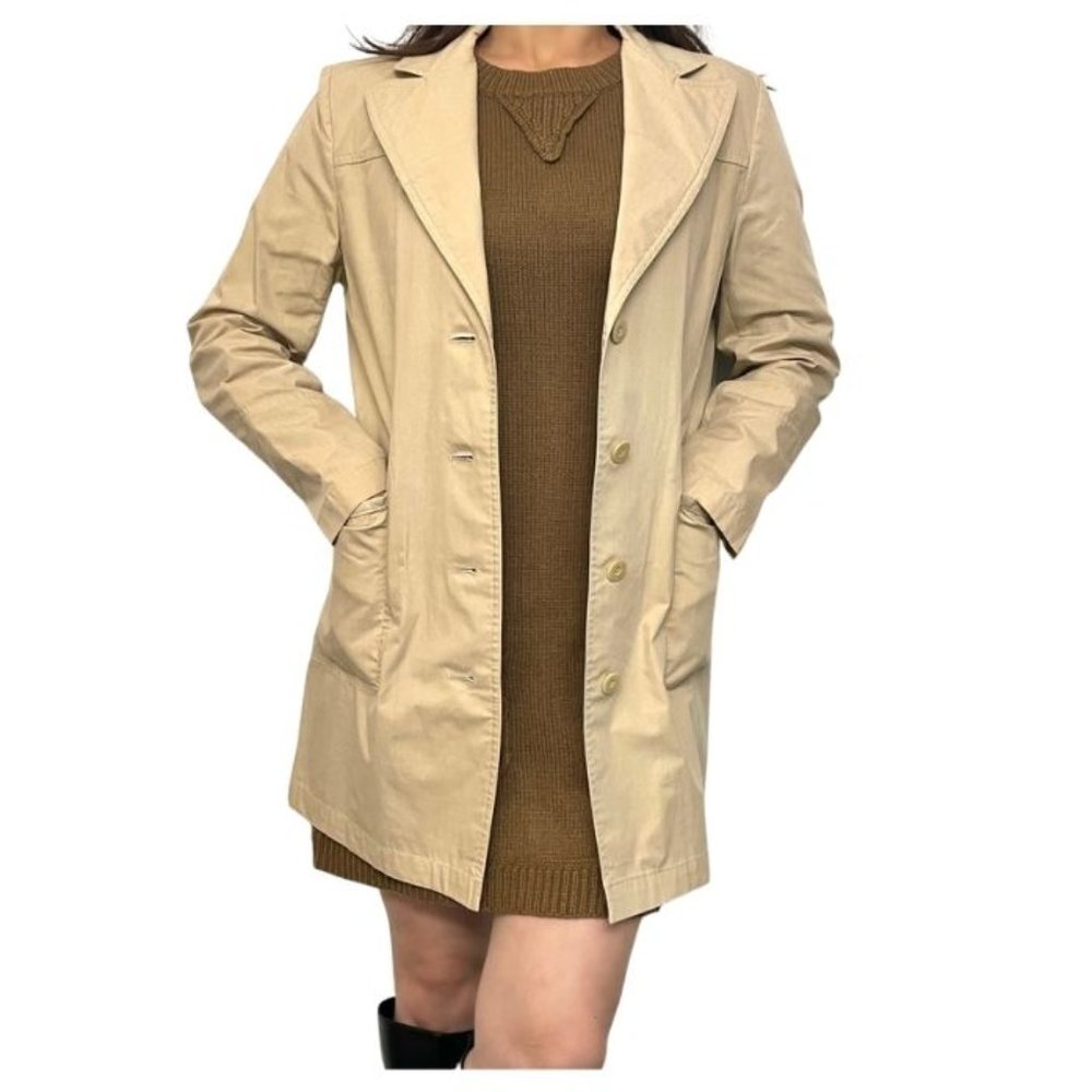 Via Spiga Single-Breasted Belted Trench Coat